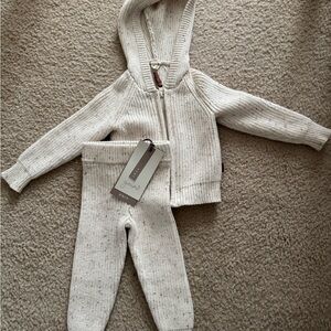 Goumi kids Knit set in Cream